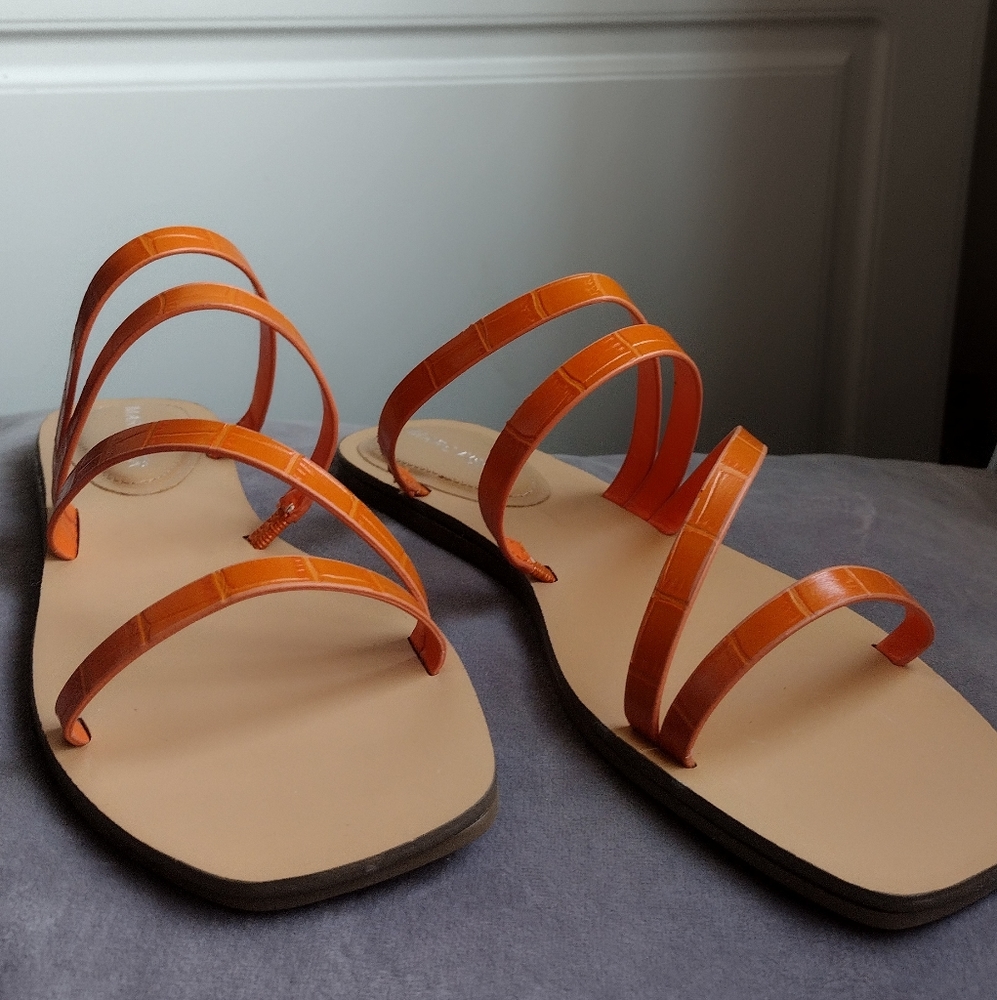 Marc Fisher Orange Sandals